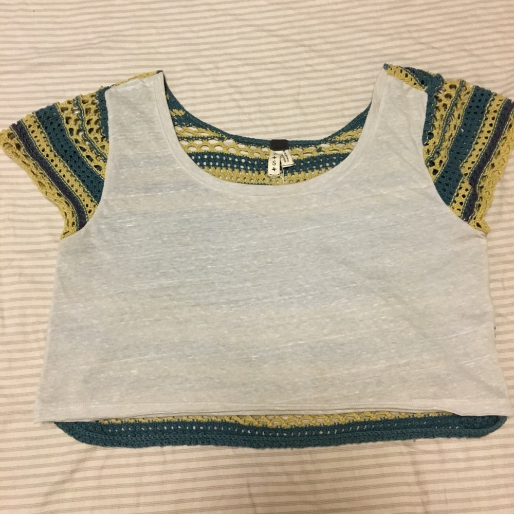 Slouchy crops top